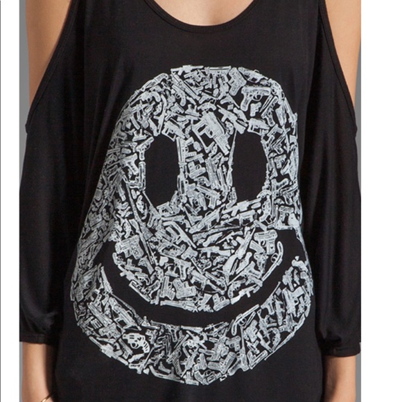 Lauren Moshi Oversized Open Shoulder GunHappyFace - Picture 4 of 4